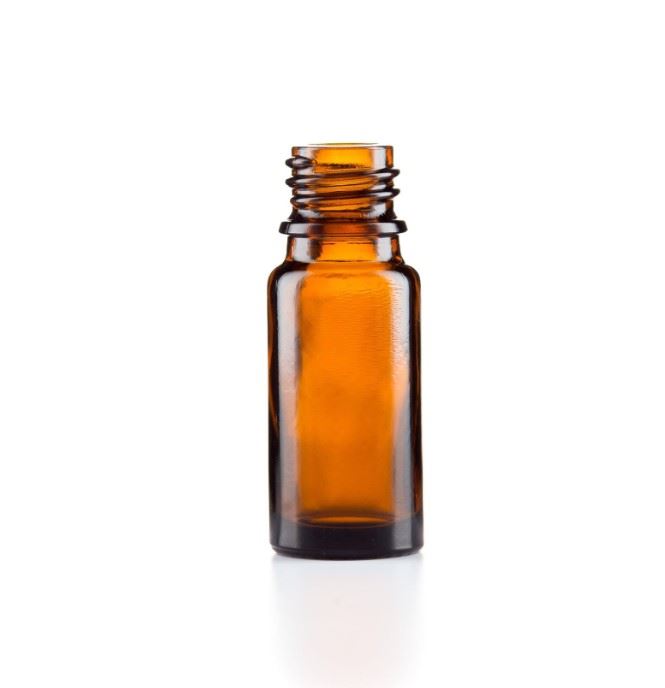 10ml Amber Glass Dropper Bottle, GL18 Neck [DB10AG]